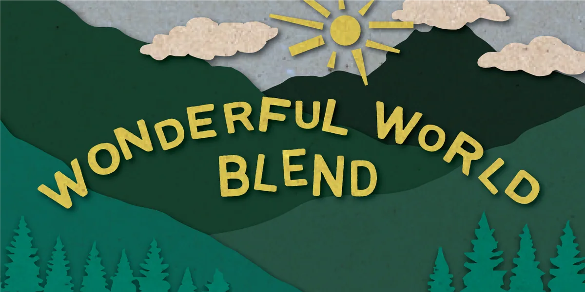 wonderful world blend coffee by short sleeves coffee