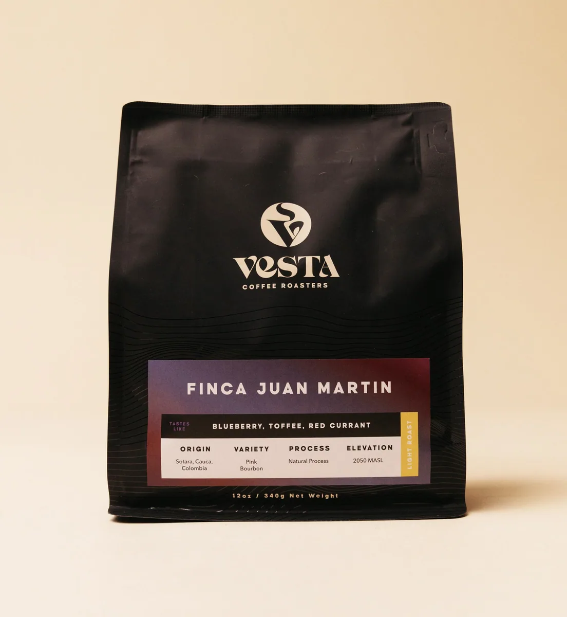finca juan martin - pink bourbon natural coffee by vesta coffee roasters