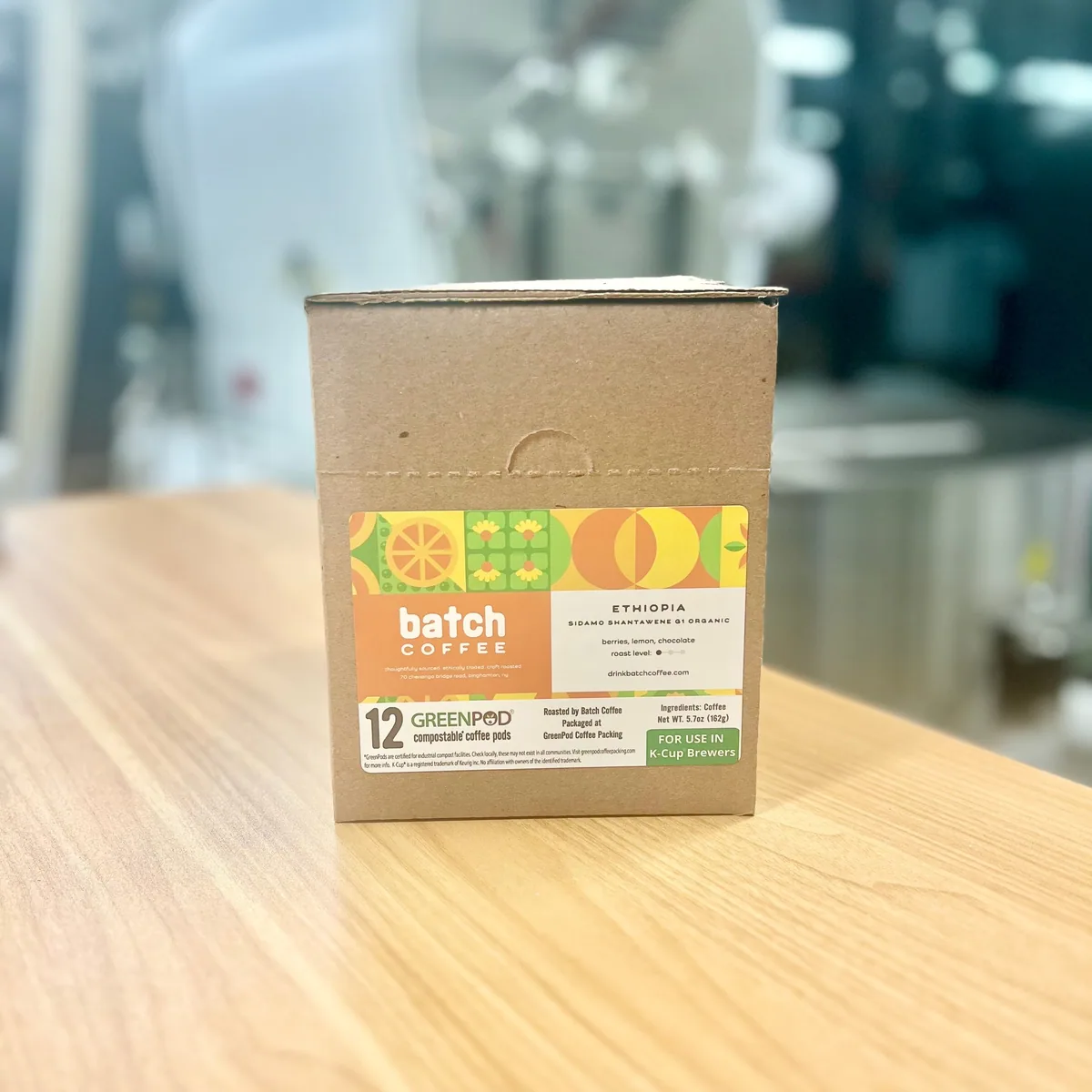 ethiopia sidamo shantawene natural gr1 organic k-cups coffee by batch coffee