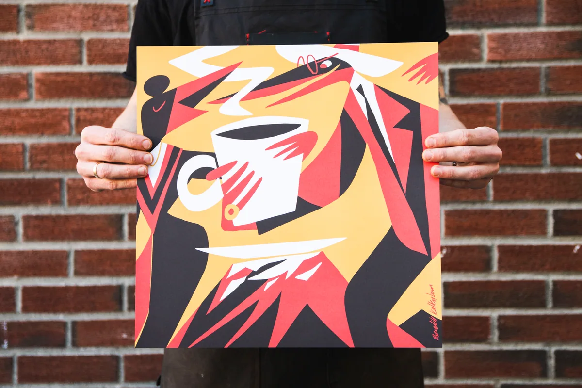 fuglen poster - kenya 40x40 coffee by fuglen coffee roasters