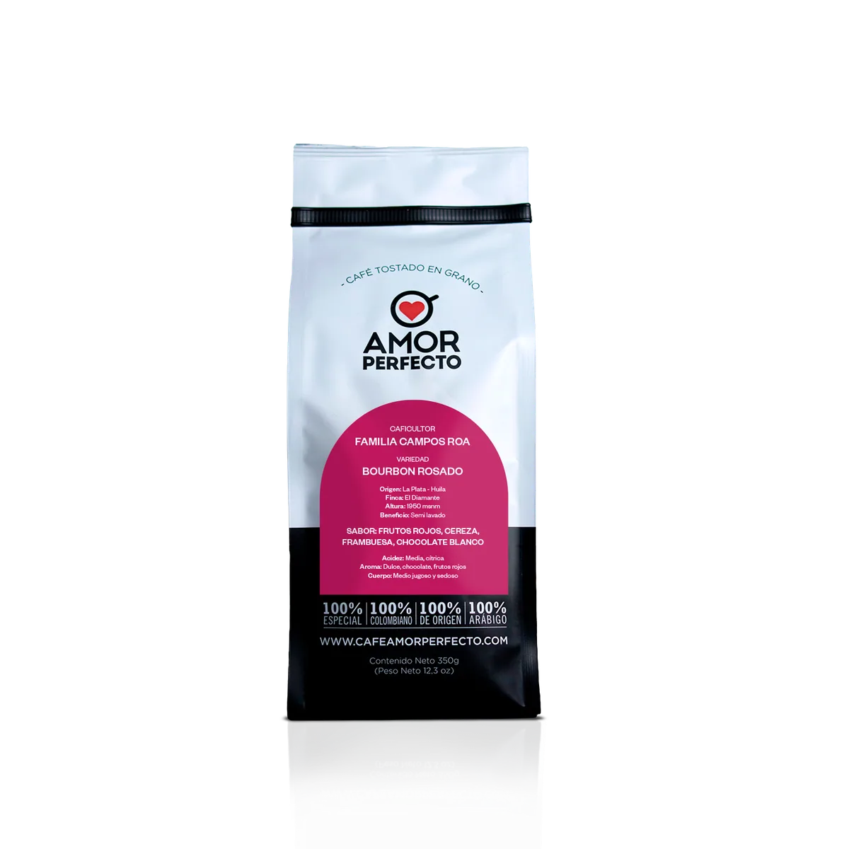 café campos roa bourbon rosado semi lavado 350 gr - colombia coffee by amor perfecto