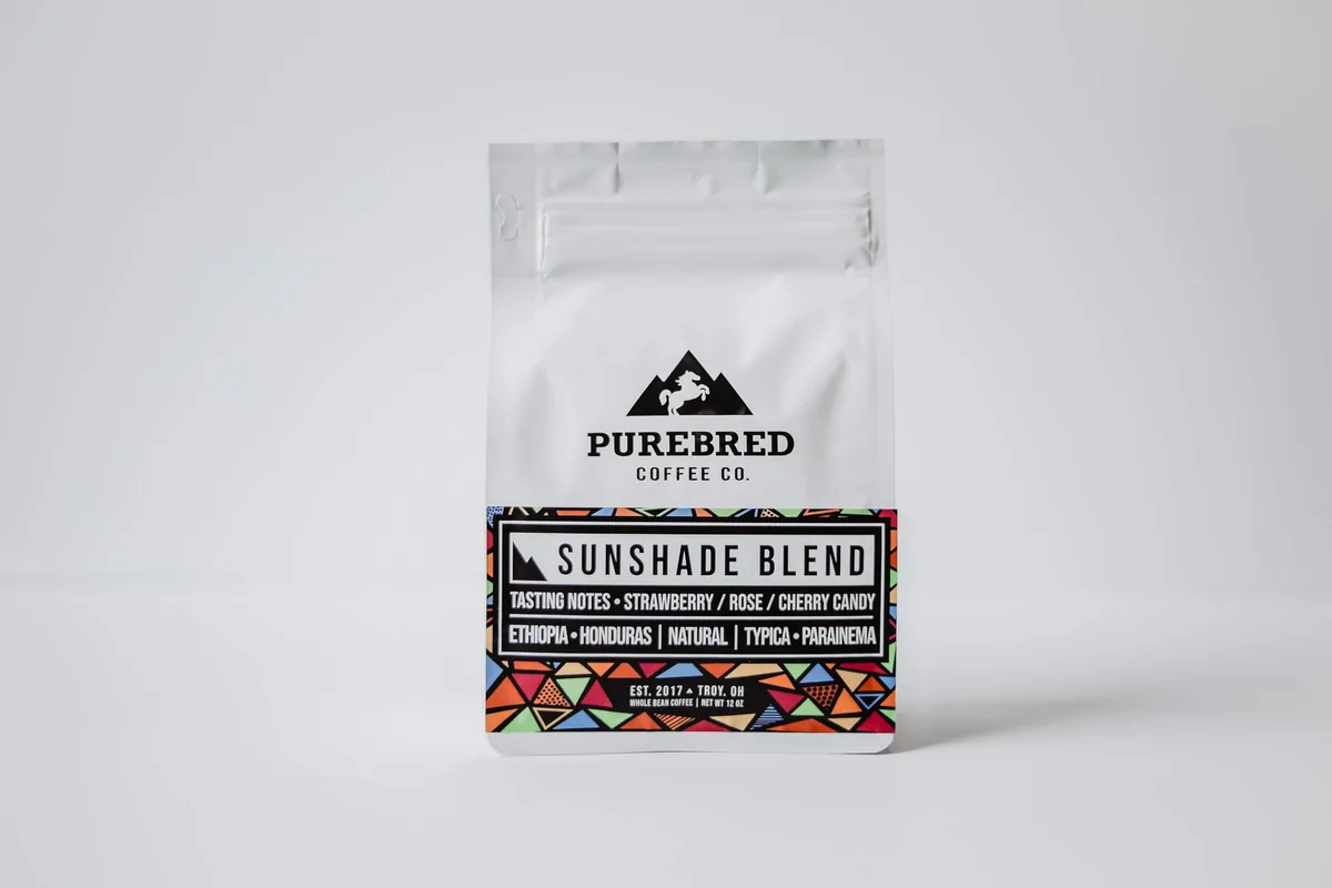 sunshade blend coffee by purebred coffee co.