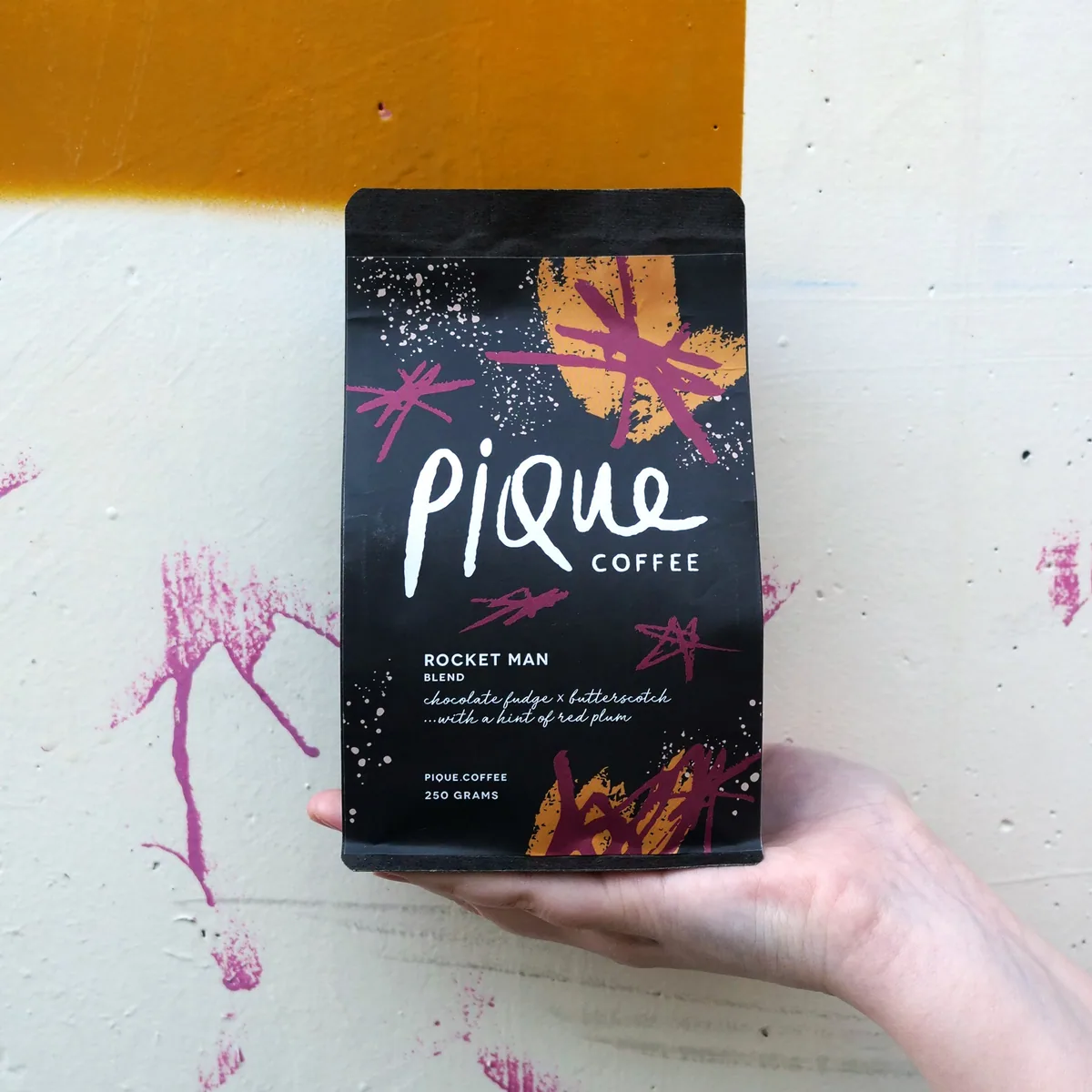 rocket man blend coffee by pique coffee