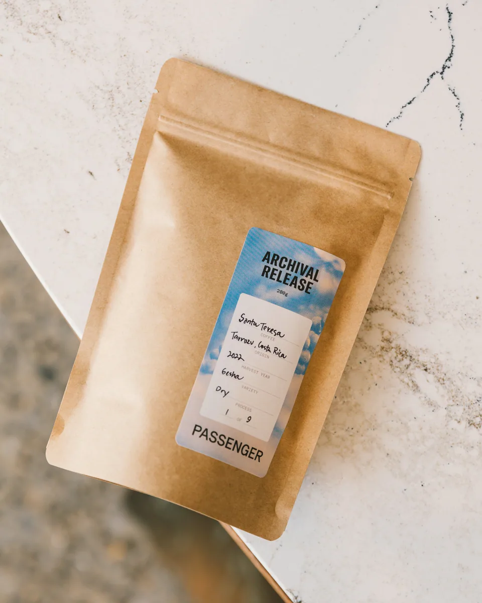 archival release #47 - santa teresa gesha - 2022 coffee by passenger / necessary coffee