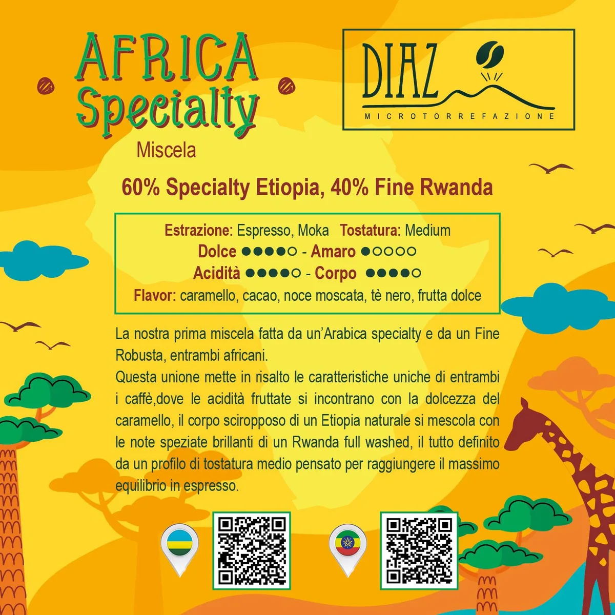 africa specialty coffee by diaz microtorrefazione