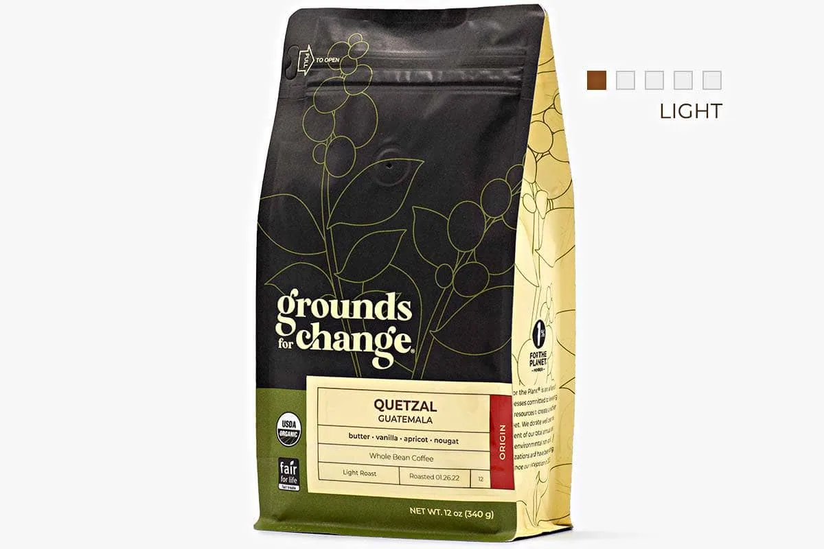 guatemala "quetzal" coffee by grounds for change coffee