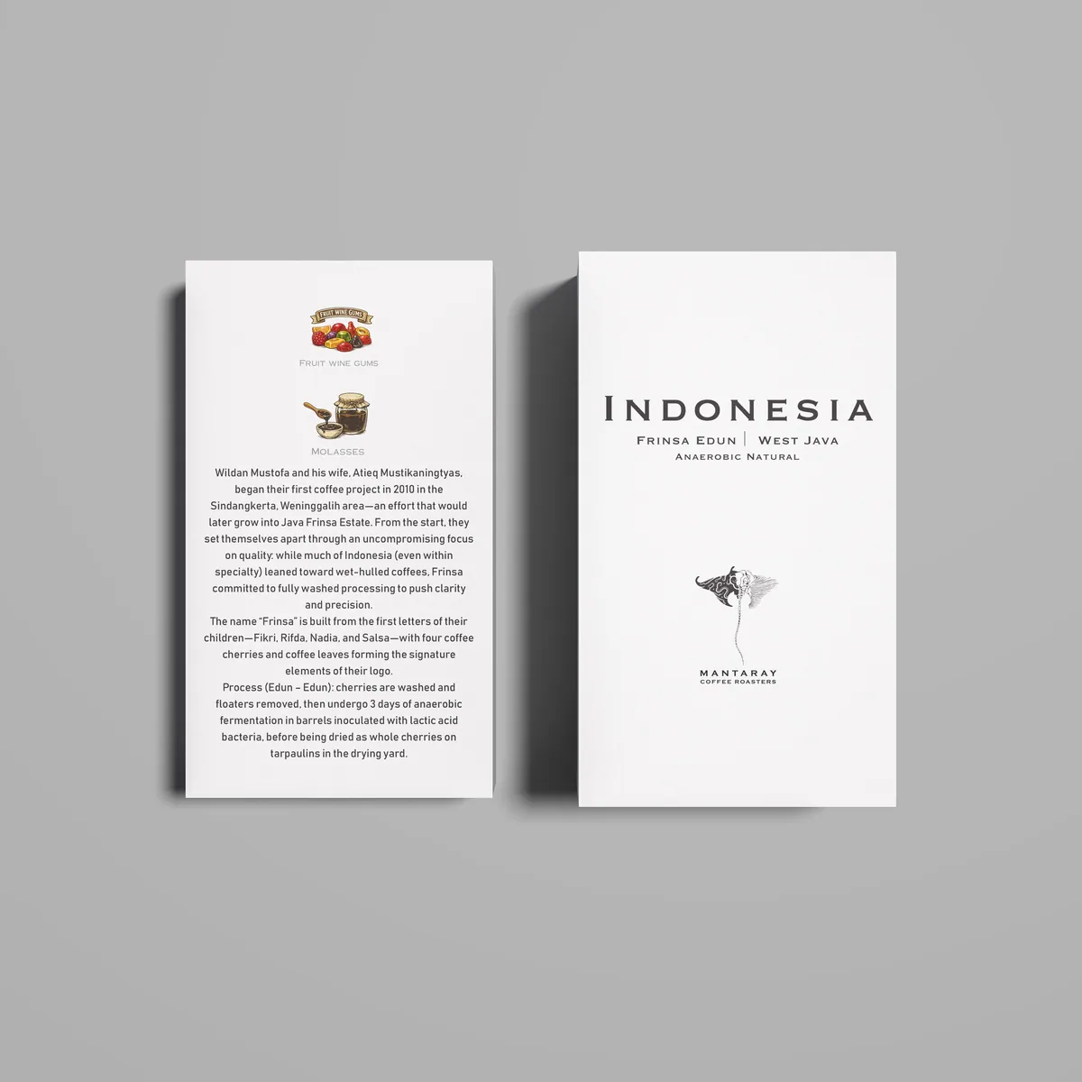 indonesia frinsa edun | west java anaerobic natural (single origin filter) coffee by manta ray coffee roasters