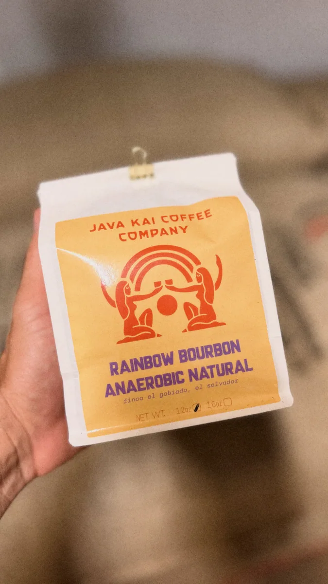 rainbow bourbon anaerobic natural summer roast coffee by java kai