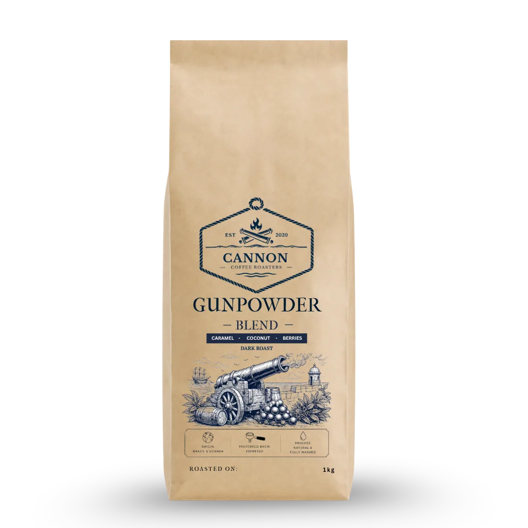 the gunpowder blend - wholesale coffee by cannon coffee roasters