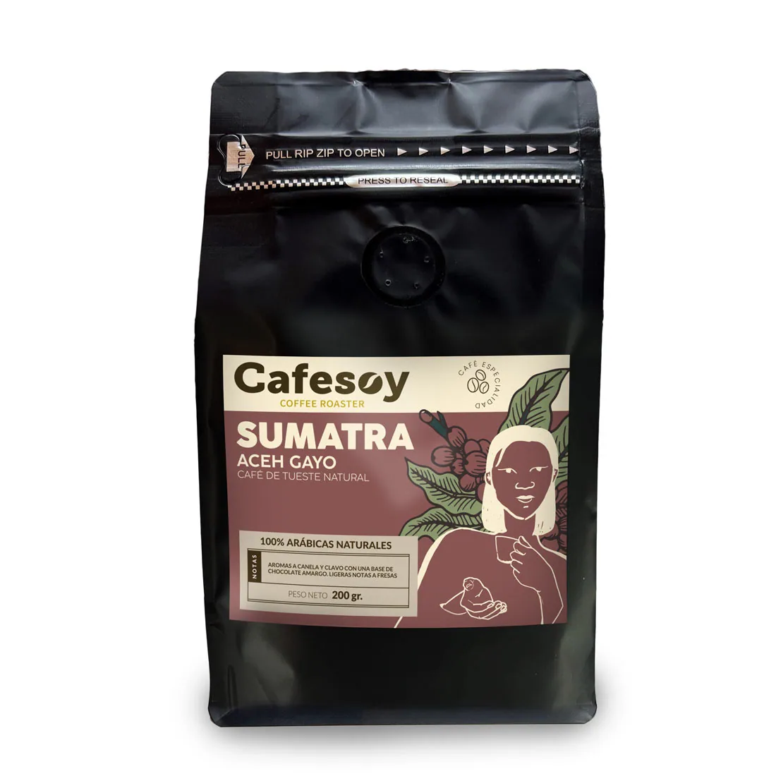sumatra aceh gayo 200 gr. – café de especialidad coffee by cafés cafesoy | café especialidad | tienda café online
