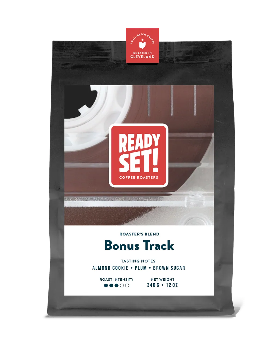 roaster's blend bonus track coffee by ready set coffee roasters