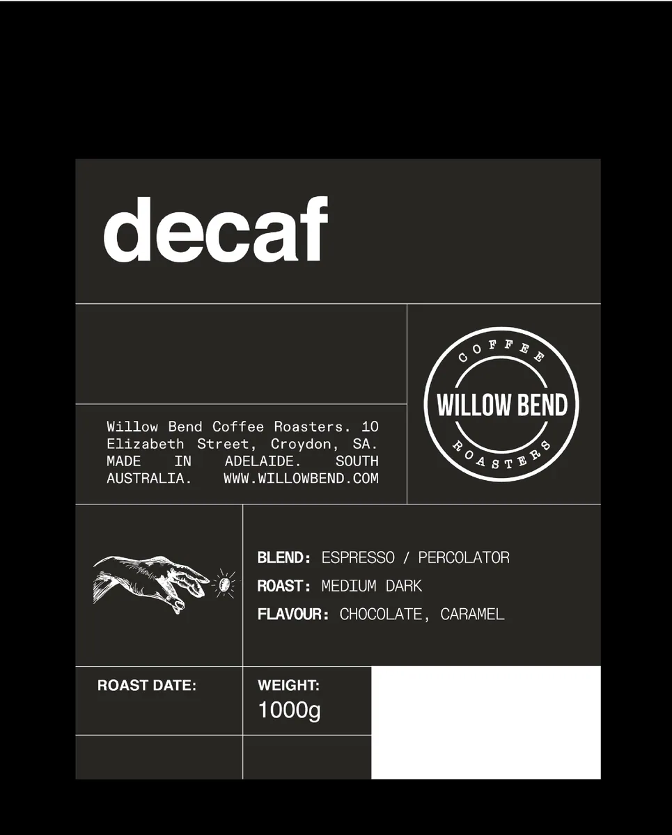 decaf coffee by willow bend coffee roasters