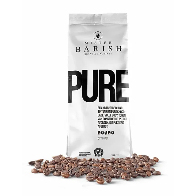 pure - mister barish - koffiebonen - 10 x 750gr coffee by mister barish beans & machines
