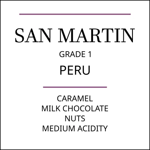 peru g1 san martin dark roast coffee by pebble and pine coffee