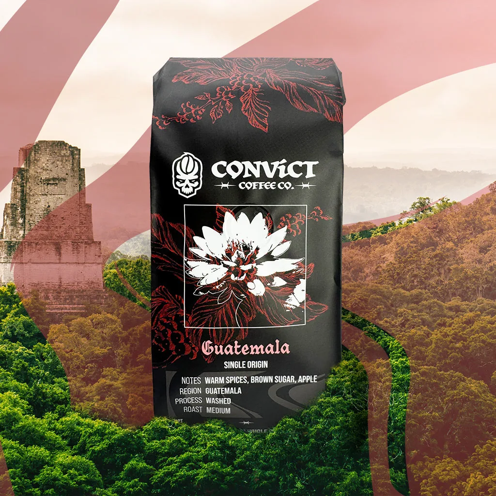 guatemala washed medium roast coffee by convict coffee company