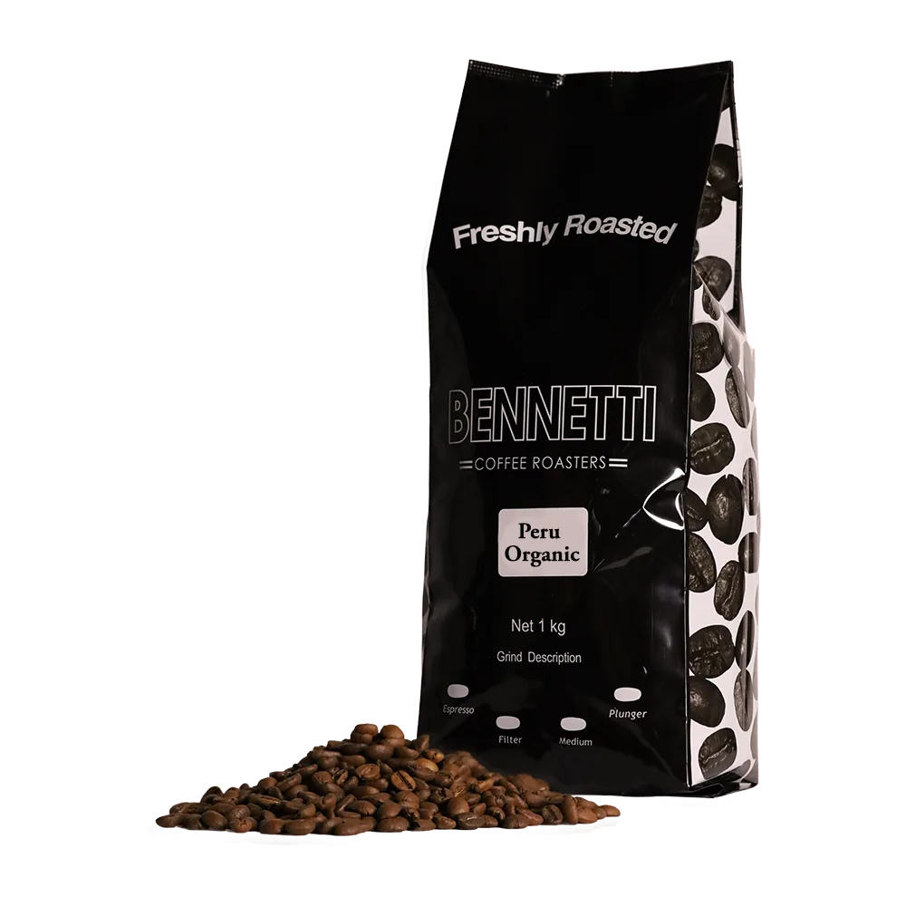peru organic coffee by bennetti coffee roasters