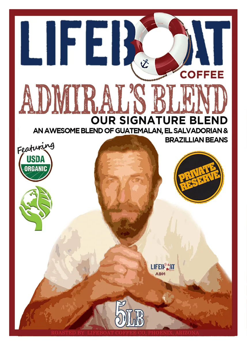 admiral's blend - our signature roast! coffee by lifeboat coffee co