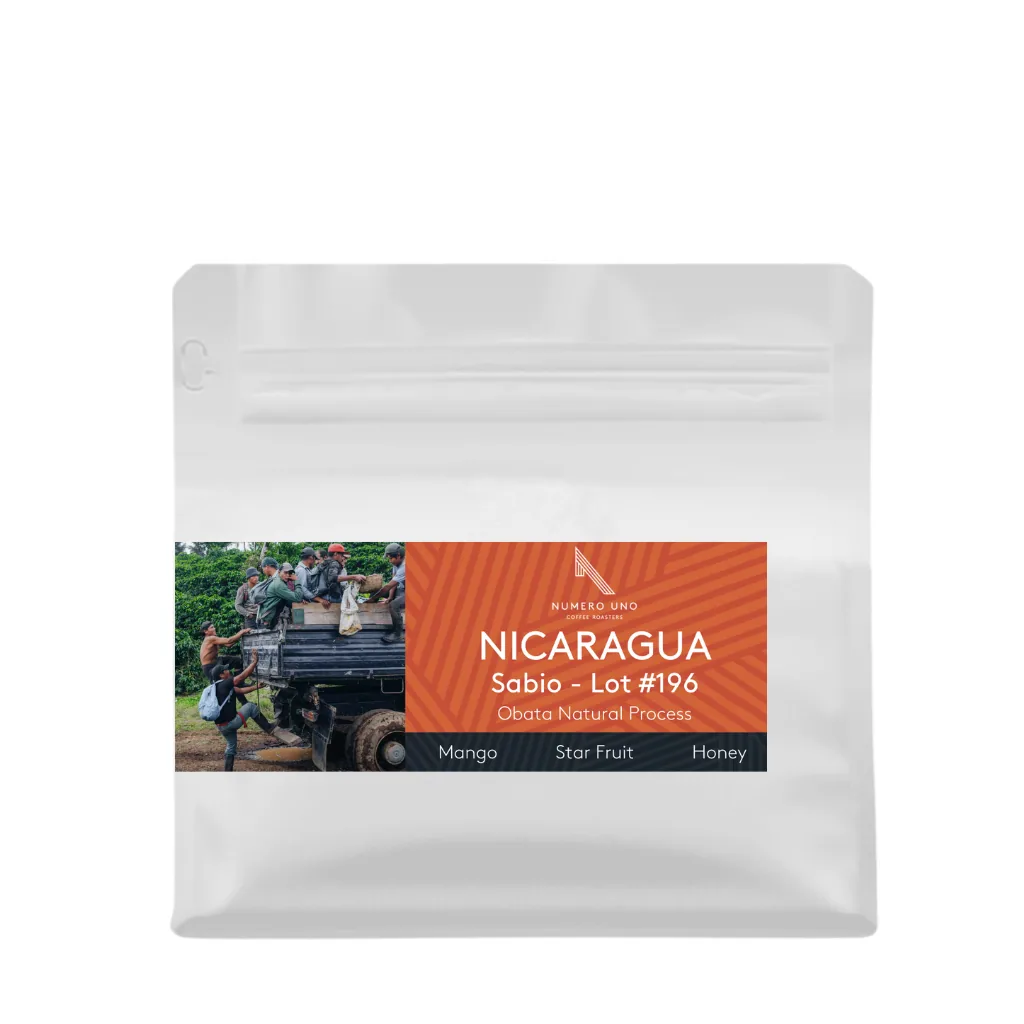 nicaragua, sabio coffee lot #196 (natural) coffee by numero uno coffee roasters