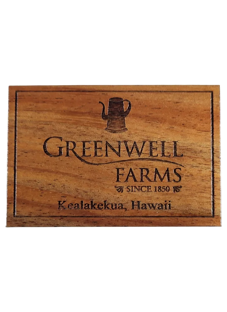 koa wood magnet coffee by greenwell farms