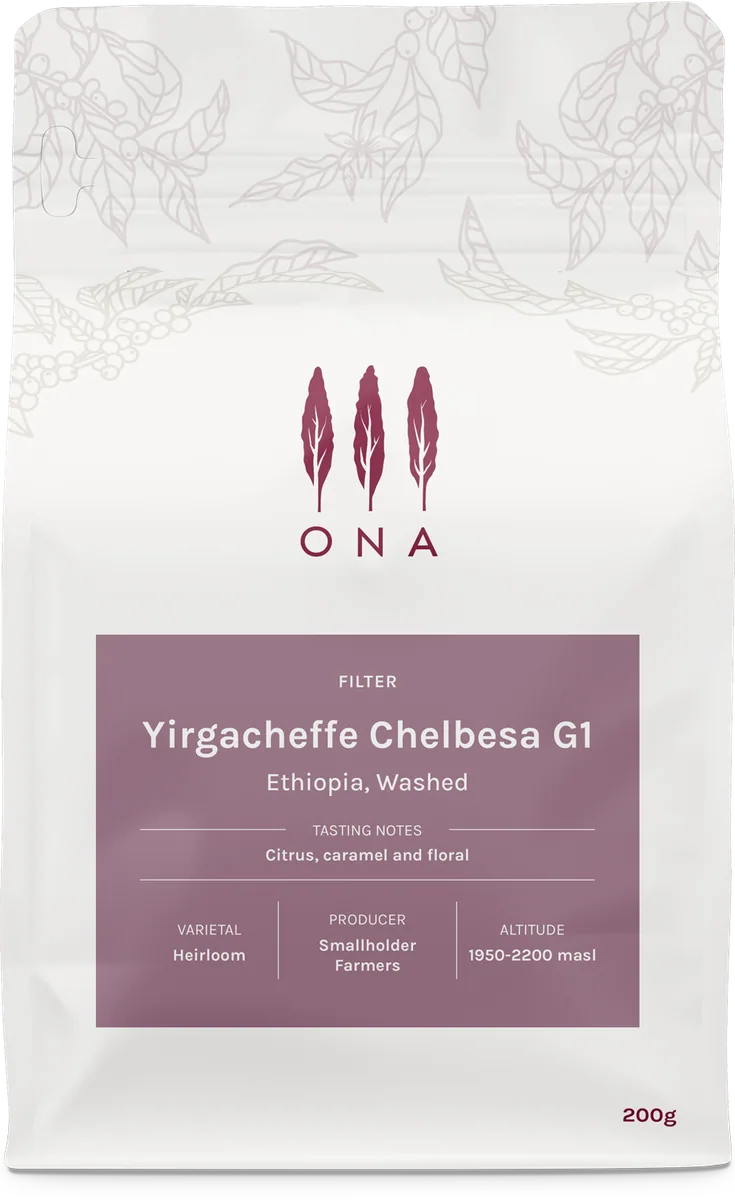 yirgacheffe chelbesa g1, ethiopia, washed coffee by ona
