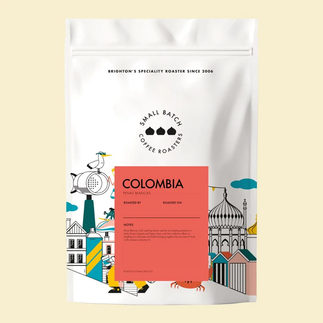 colombia penas blancas coffee by small batch coffee roasters - roastery & cafe