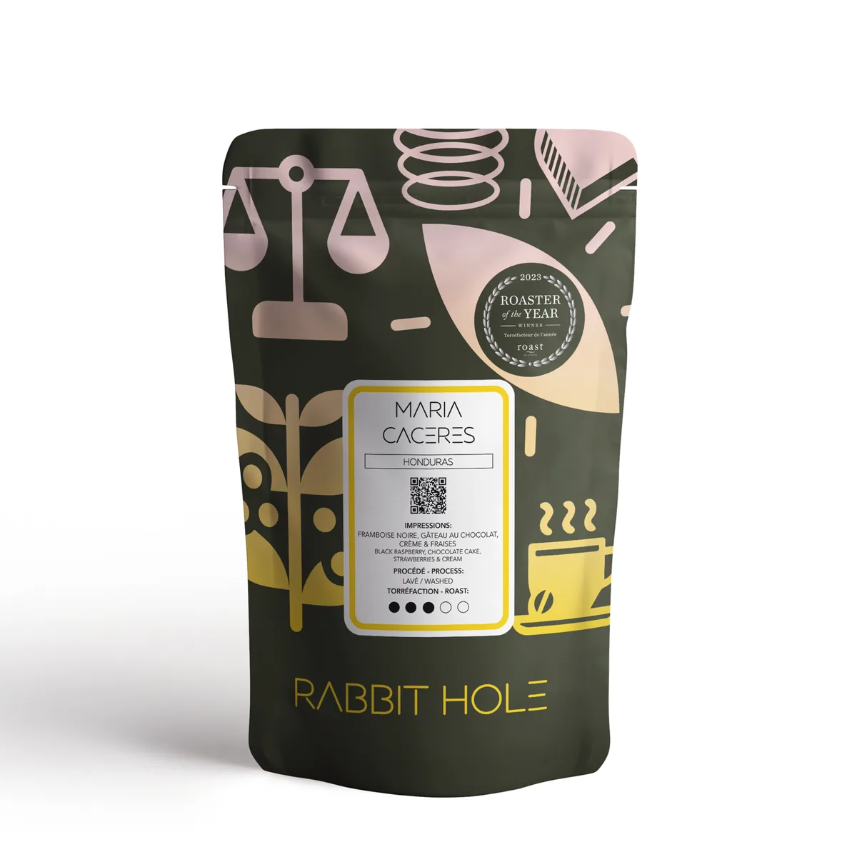maria caceres coffee by rabbit hole roasters