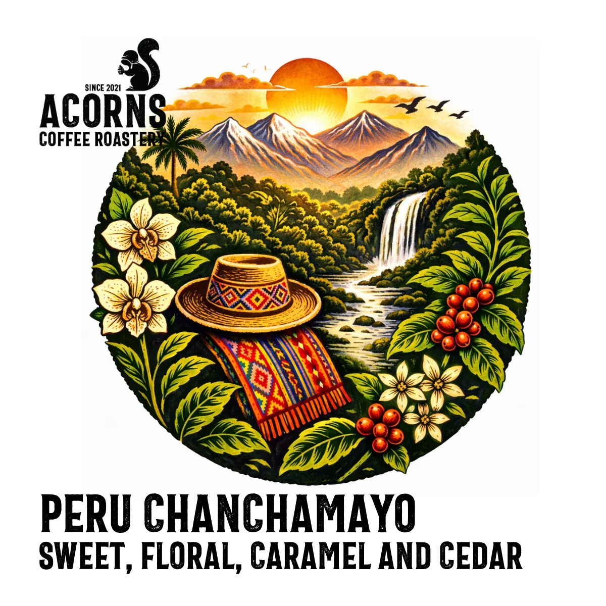peru chanchamayo coffee by acorns coffee and cake