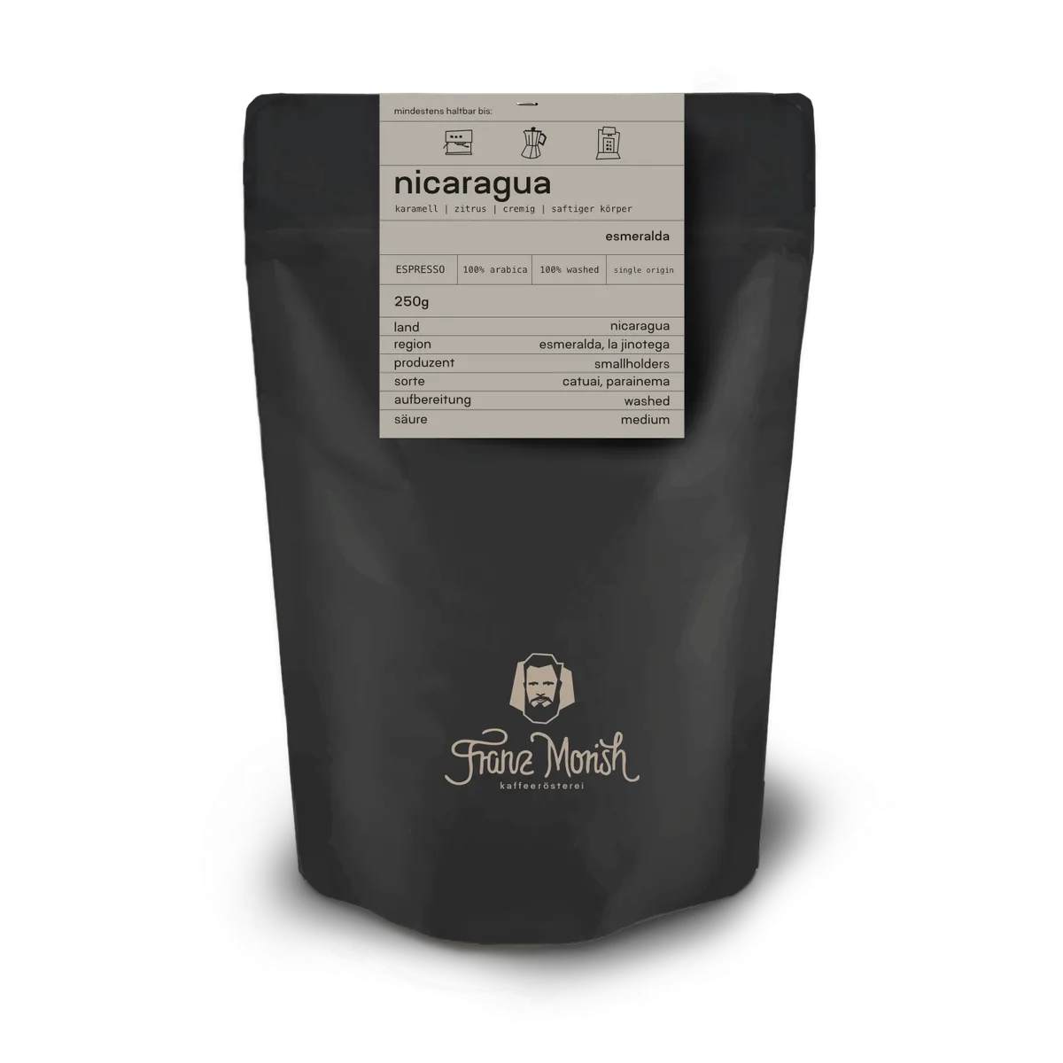 nicaragua esmeralda - espresso coffee by franz morish coffee roastery