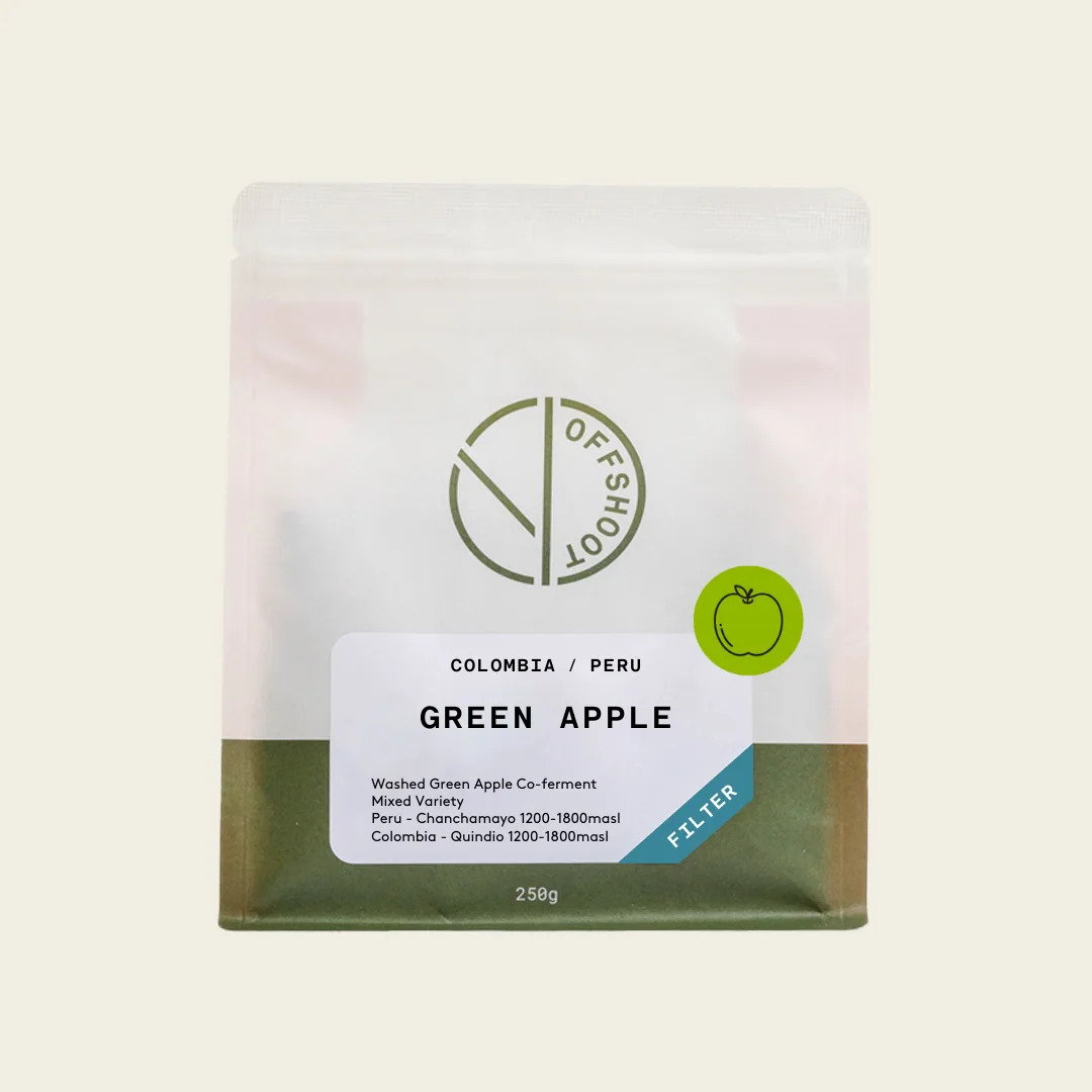 green apple *rare* coffee by offshoot coffee
