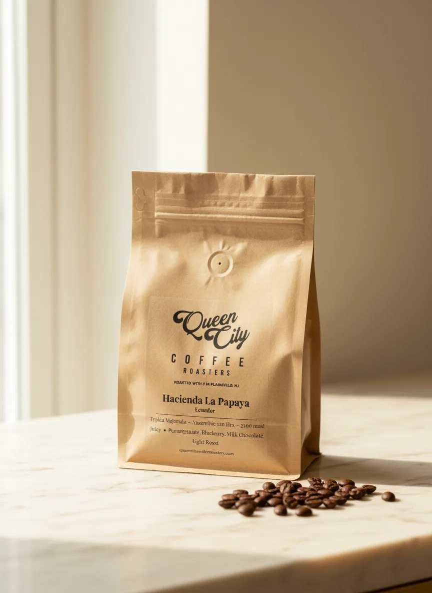 hacienda la papaya coffee by queen city coffee roasters