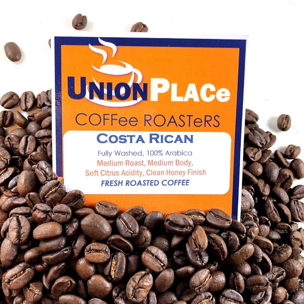 costa rican medium roast coffee by union place coffee roasters
