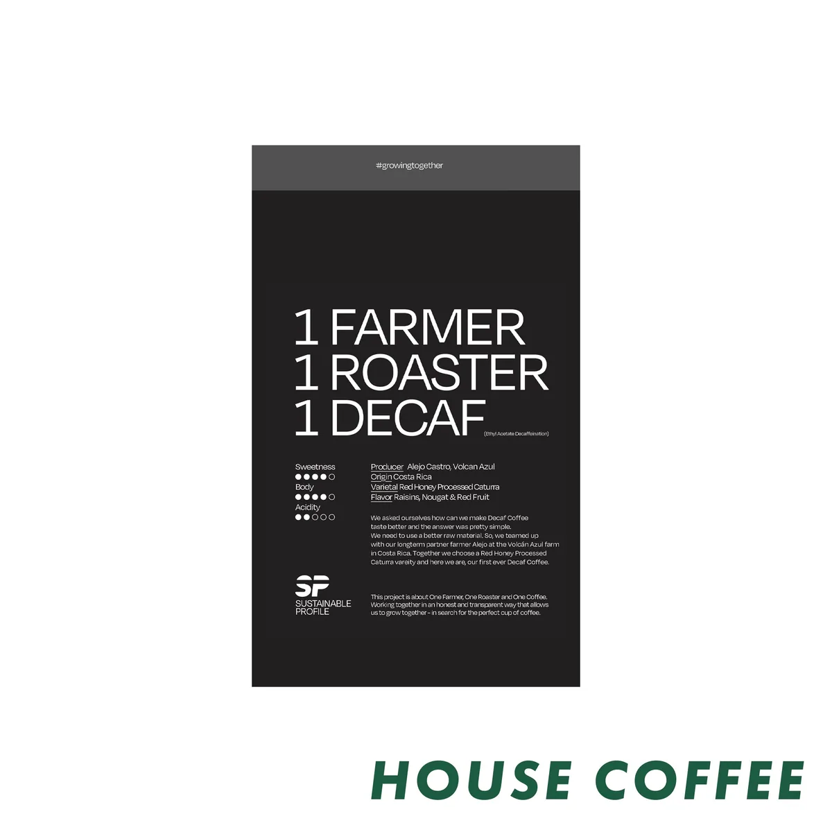 sustainable profile coffee - decaf - costa rica coffee by april coffee roasters