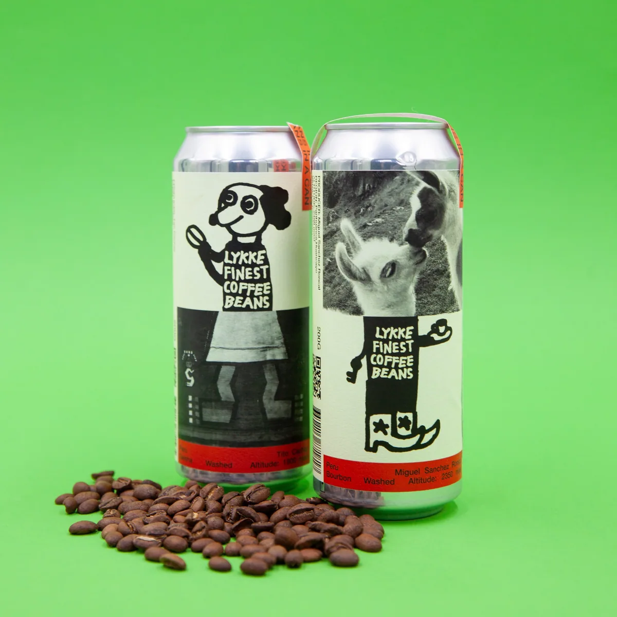 2 lykke cans - geisha & bourbon (save 15%) coffee by lykke kaffegårdar