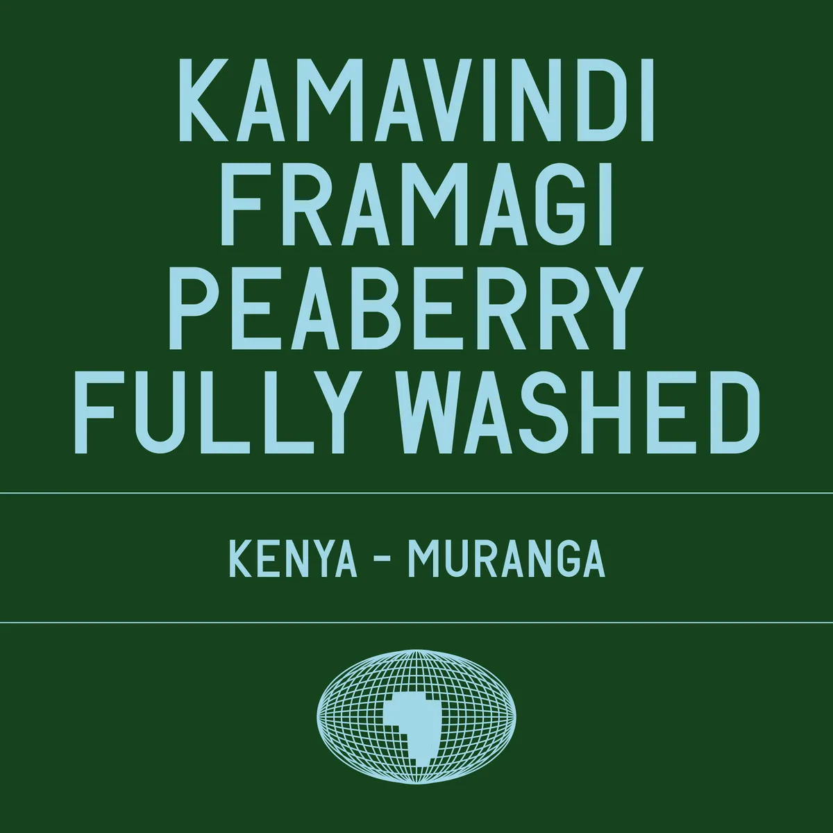 kamavindi - framagi peaberry fully washed coffee by datura