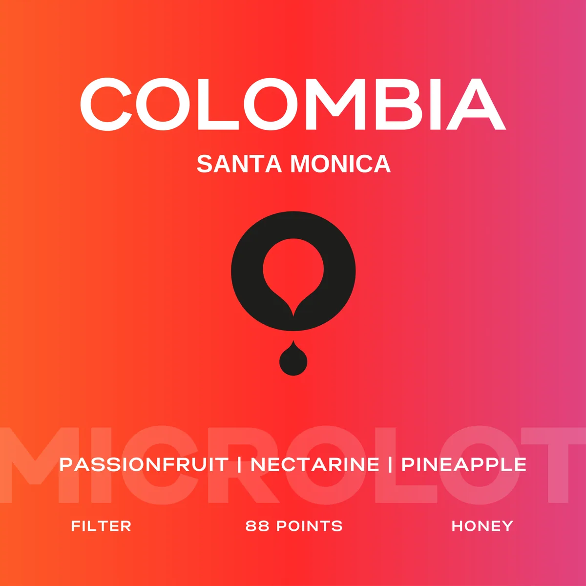 colombia santa monica coffee by patio coffee roasters