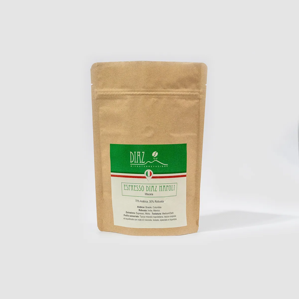 miscela espresso diaz napoli 250gr - colombia + india coffee by diaz microtorrefazione