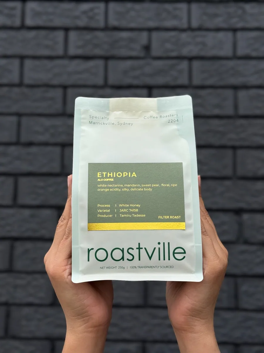 ethiopia white honey coffee by roastville coffee roasters