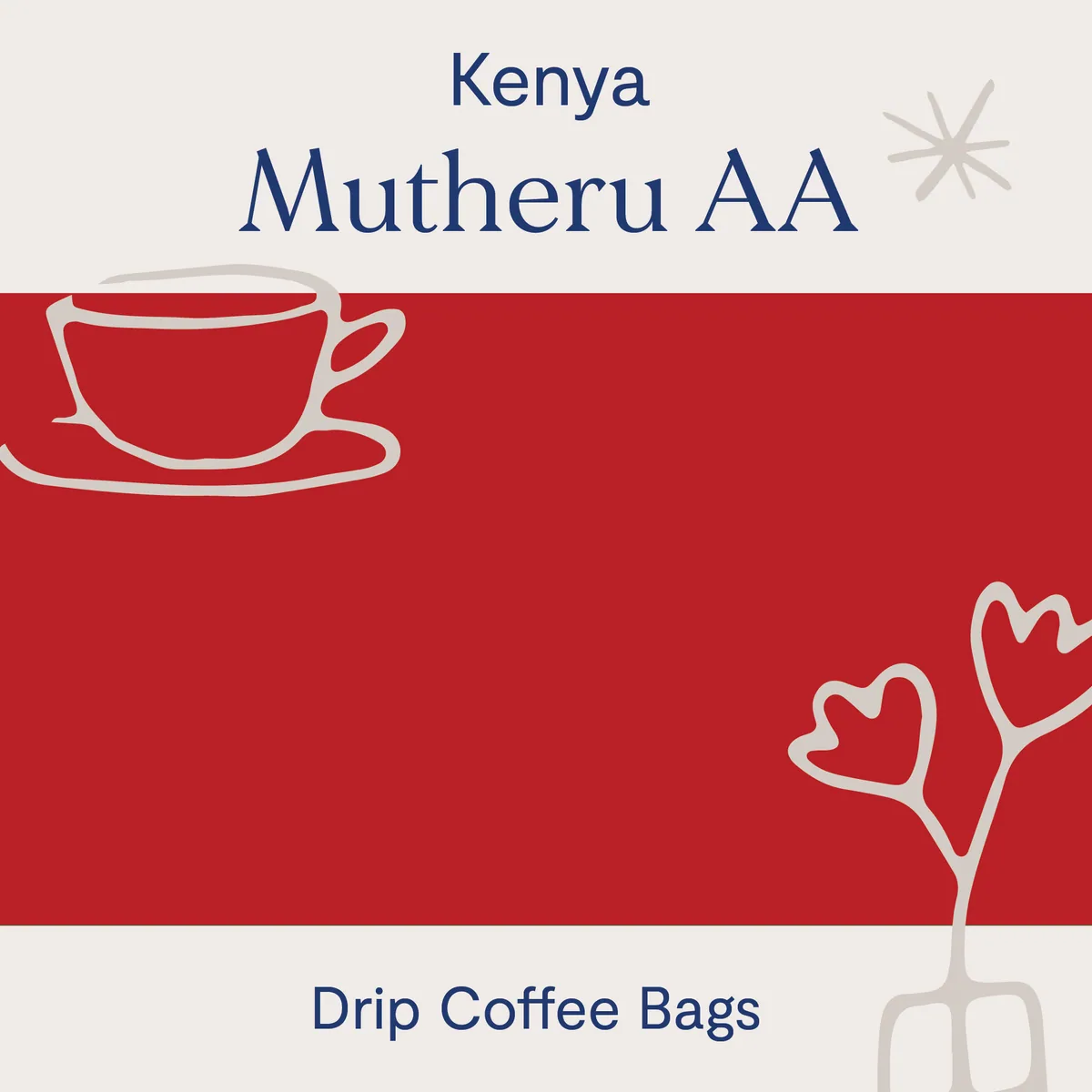 mutheru aa, kenya - washed coffee drip bags - kenya coffee by father carpenter