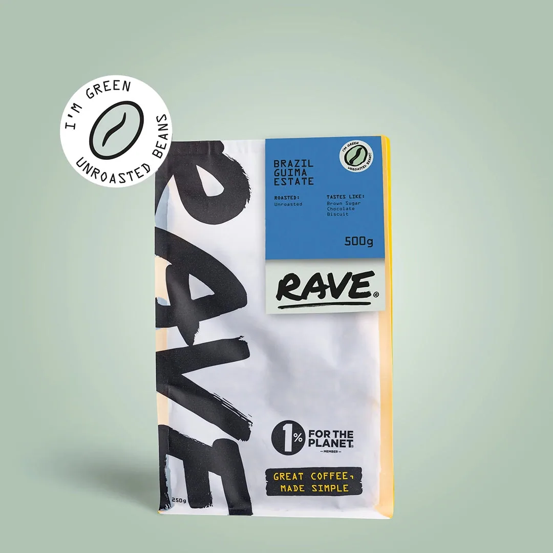 brazil guima estate green coffee beans coffee by rave coffee love lane