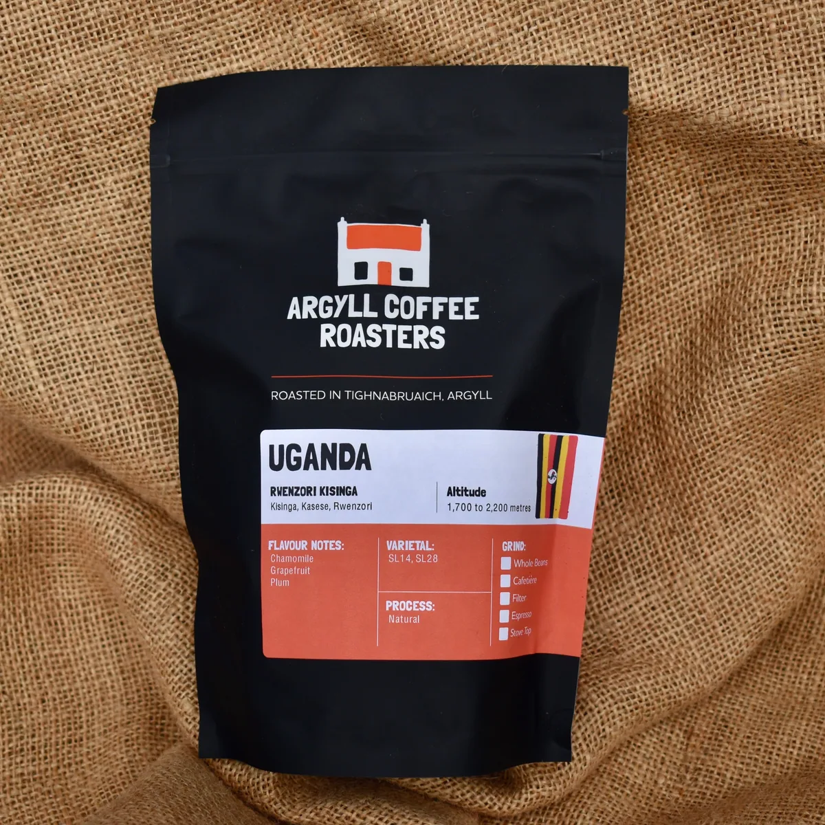 uganda rwenzori kisinga natural coffee by argyll coffee roasters