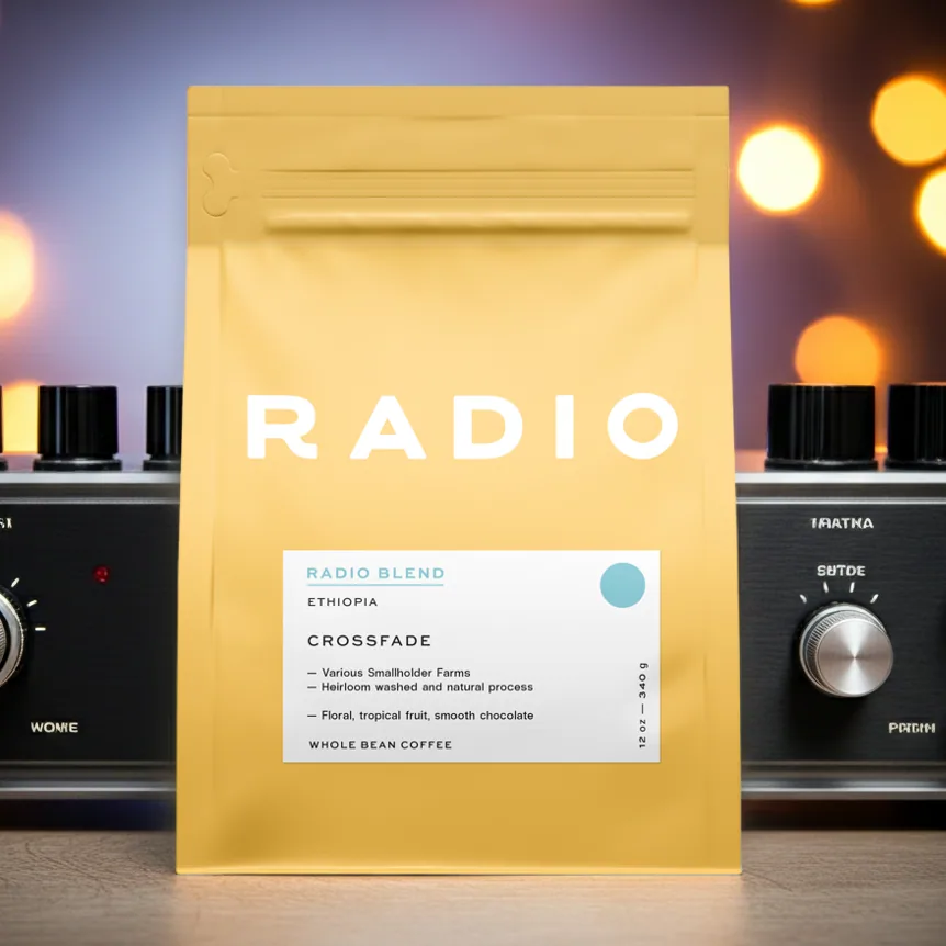 ethiopia blend: crossfade coffee by radio roasters coffee