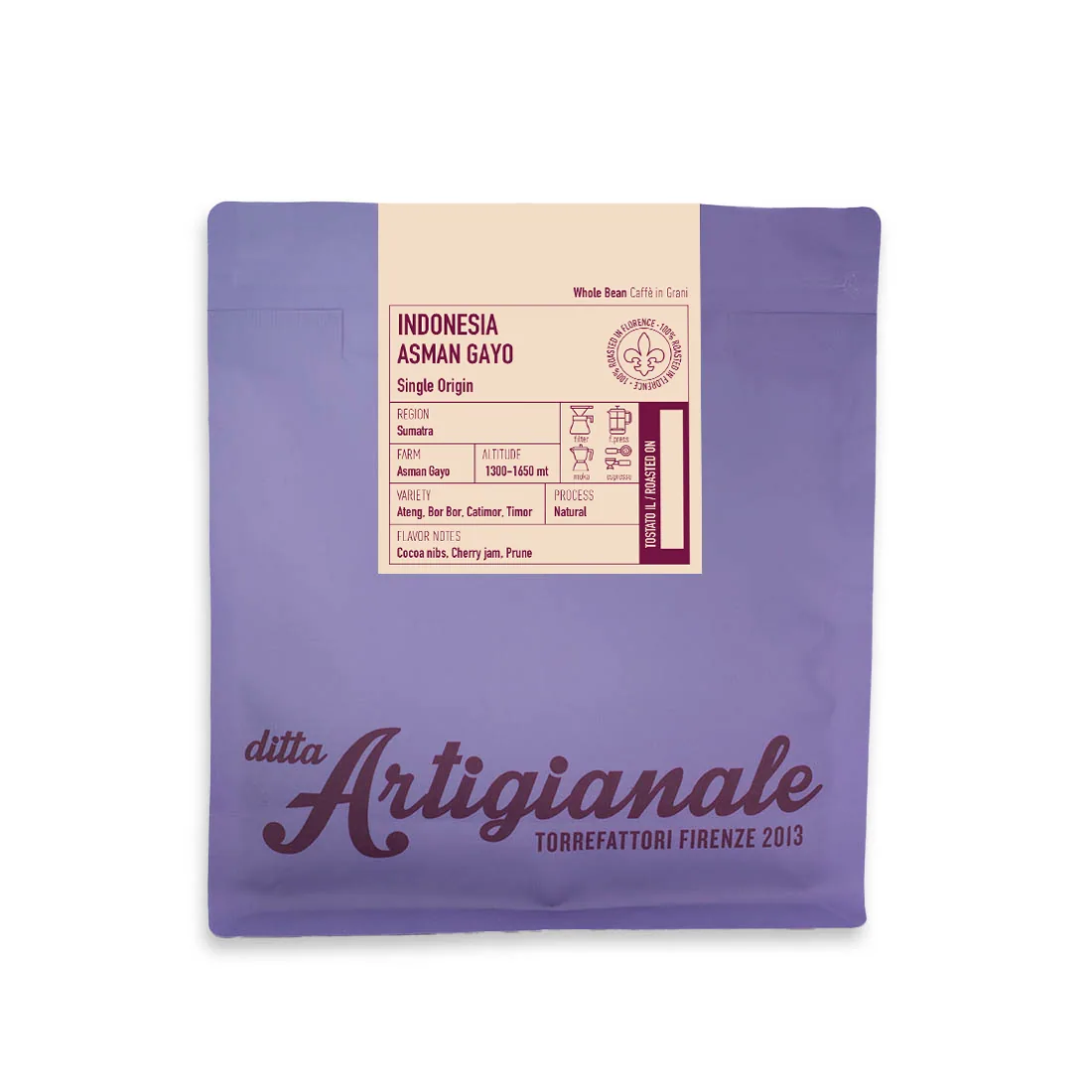 indonesia - asman gayo - indonesia + sumatra coffee by ditta artigianale piazza ferrucci