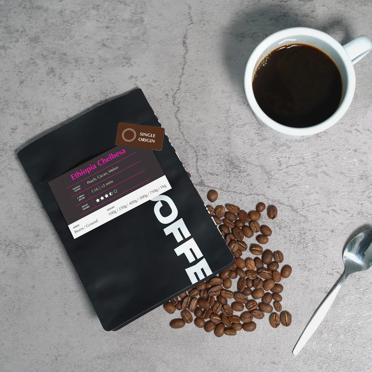 ethiopia chelbesa - natural coffee by mcoffee