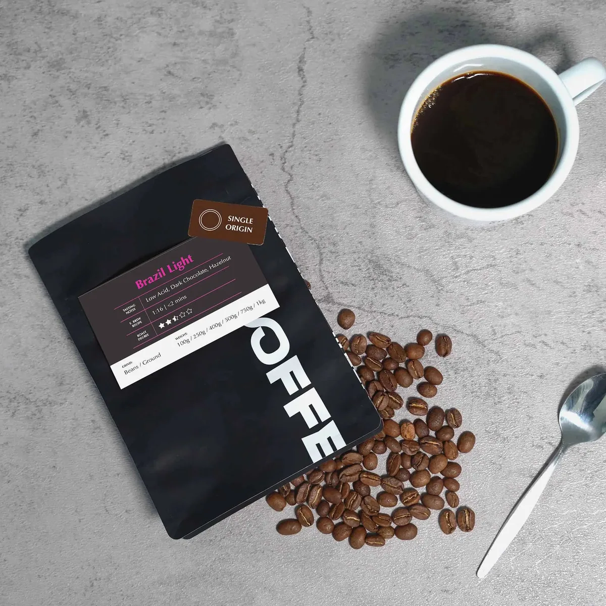 brazil light - low acid coffee coffee by mcoffee