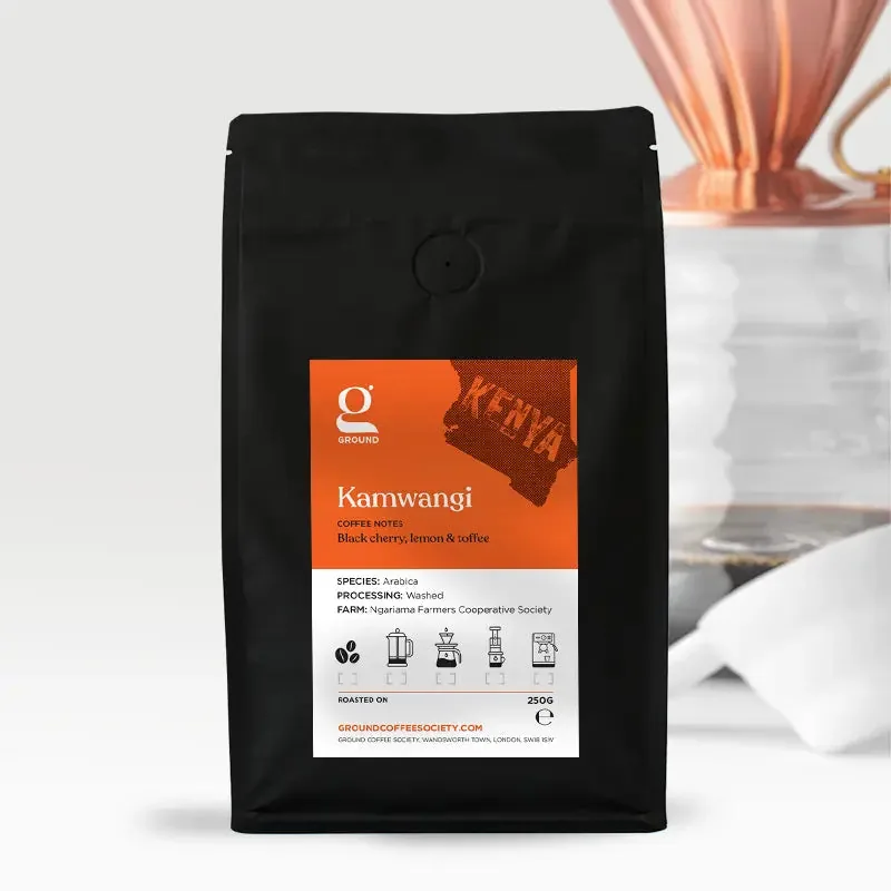 kenya kamwangi coffee by ground coffee society