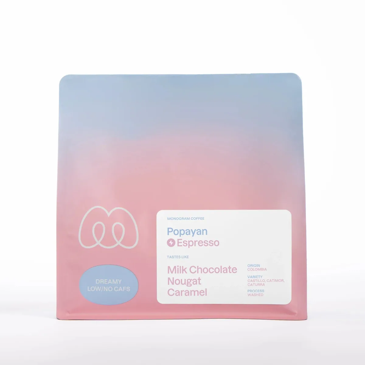 popayan decaf espresso coffee by monogram coffee