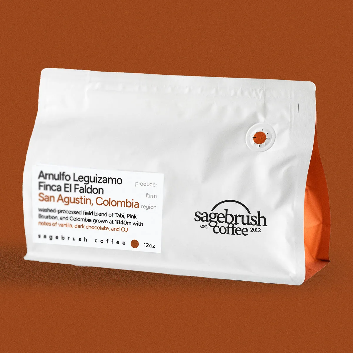 arnulfo leguizamo • washed-processed pink bourbon, tabi, & colombia coffee by sagebrush coffee shop & roastery