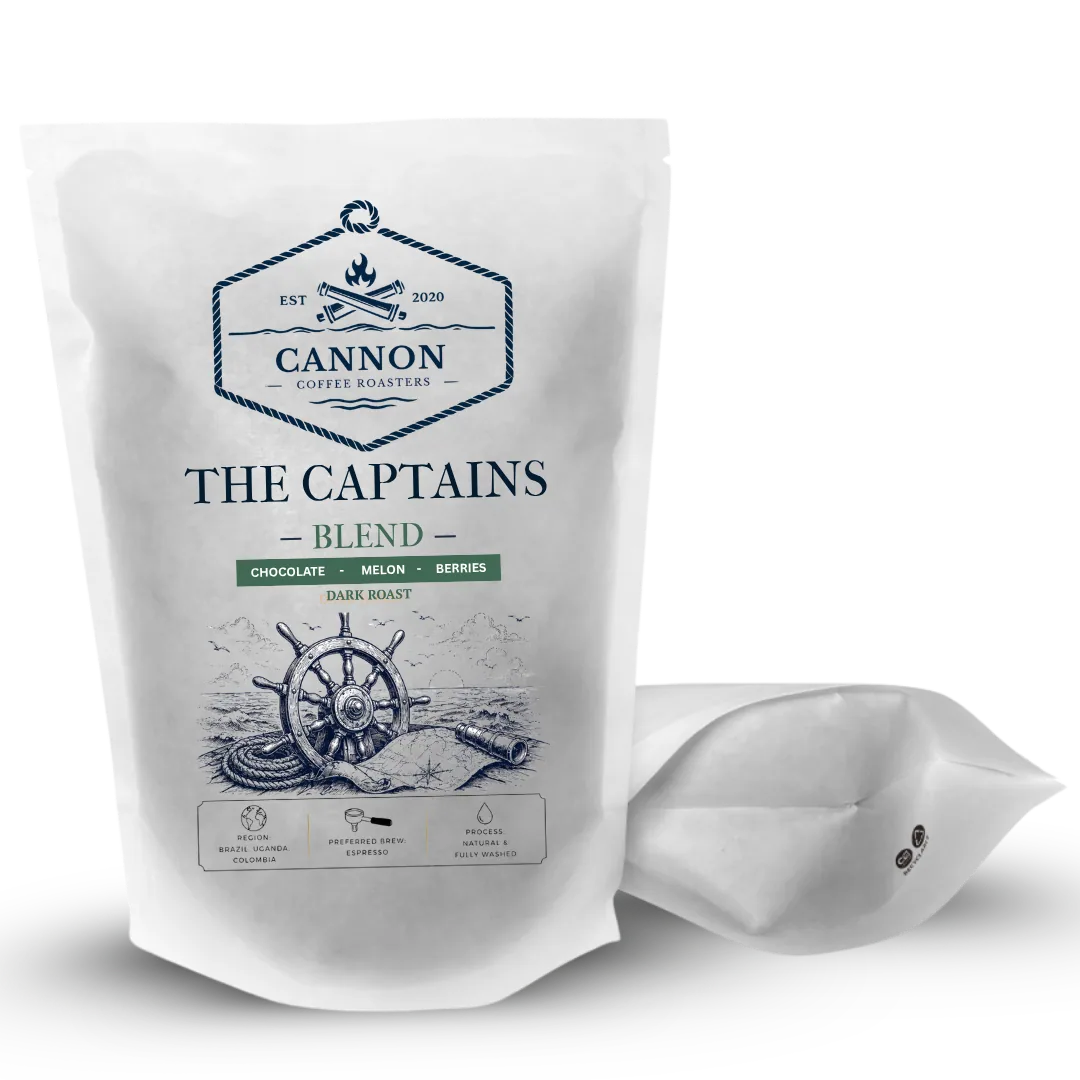 the captain's blend coffee by cannon coffee roasters