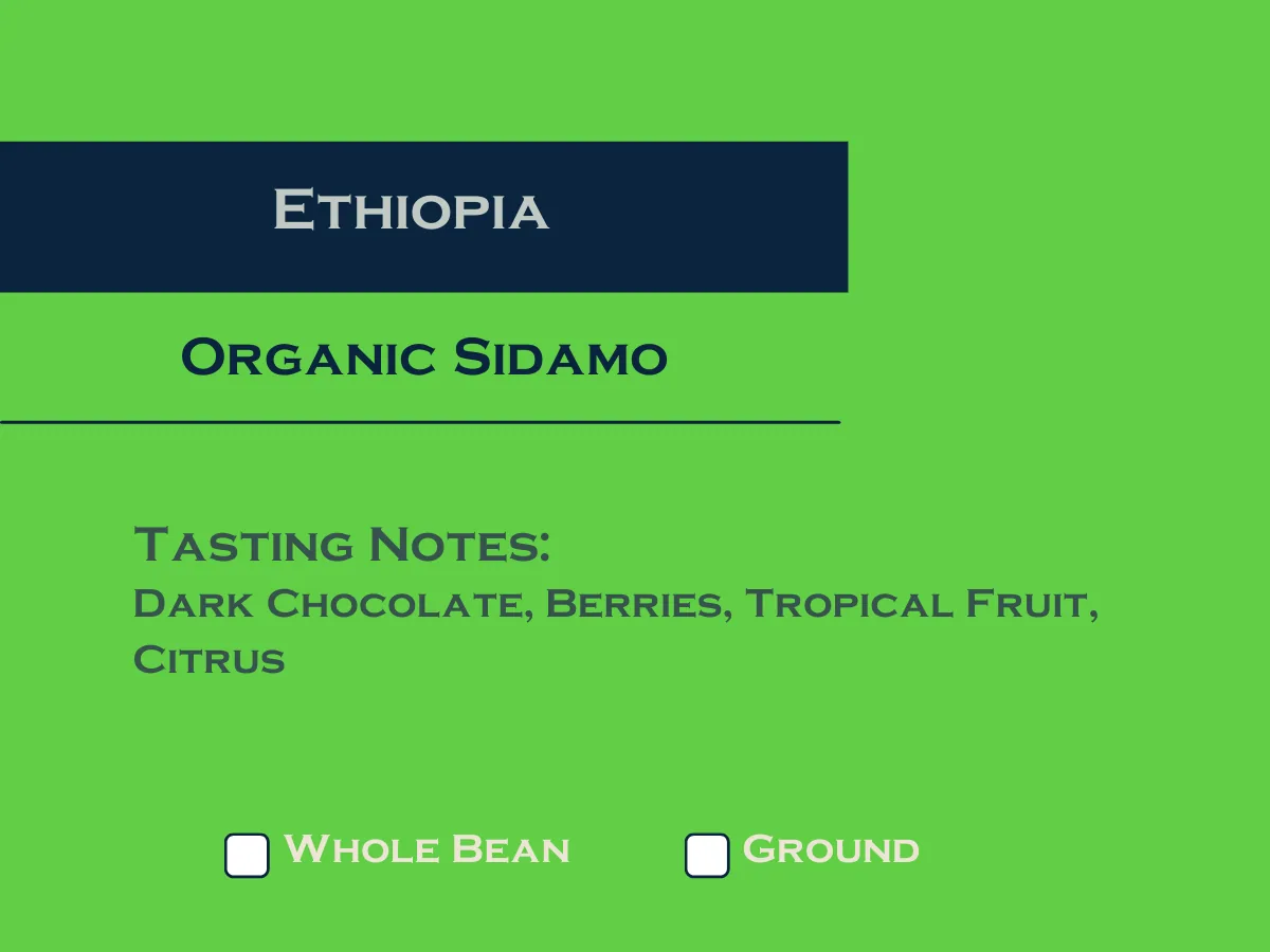 ethiopia organic sidamo (medium roast) coffee by haven coffee roasters