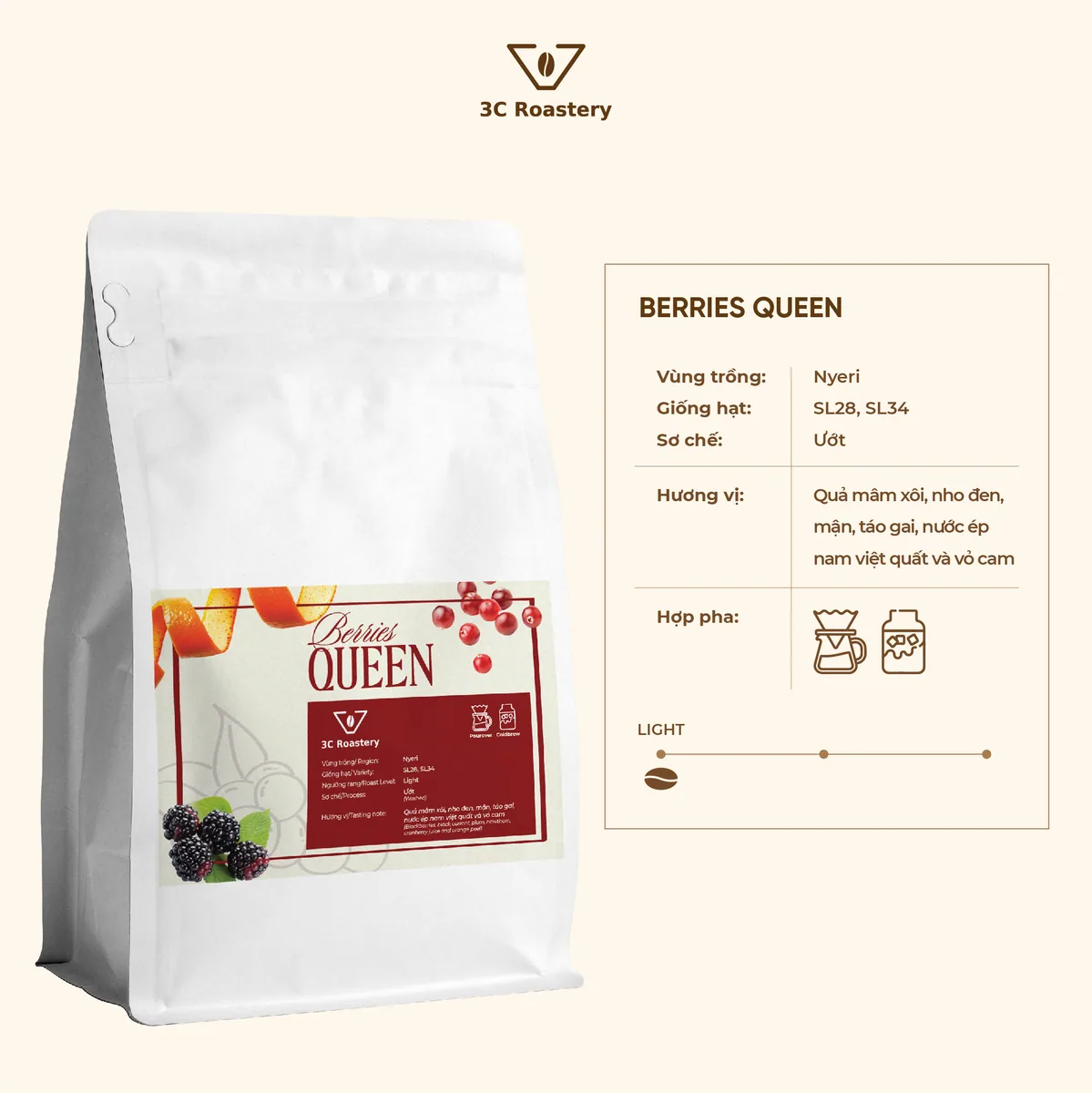 berries queen coffee by 3c roastery - 66 vũ phạm hàm